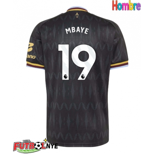 Camiseta Aston Villa Ibrahim Mbaye #19 Visitante Equipación 2026-27 manga corta
